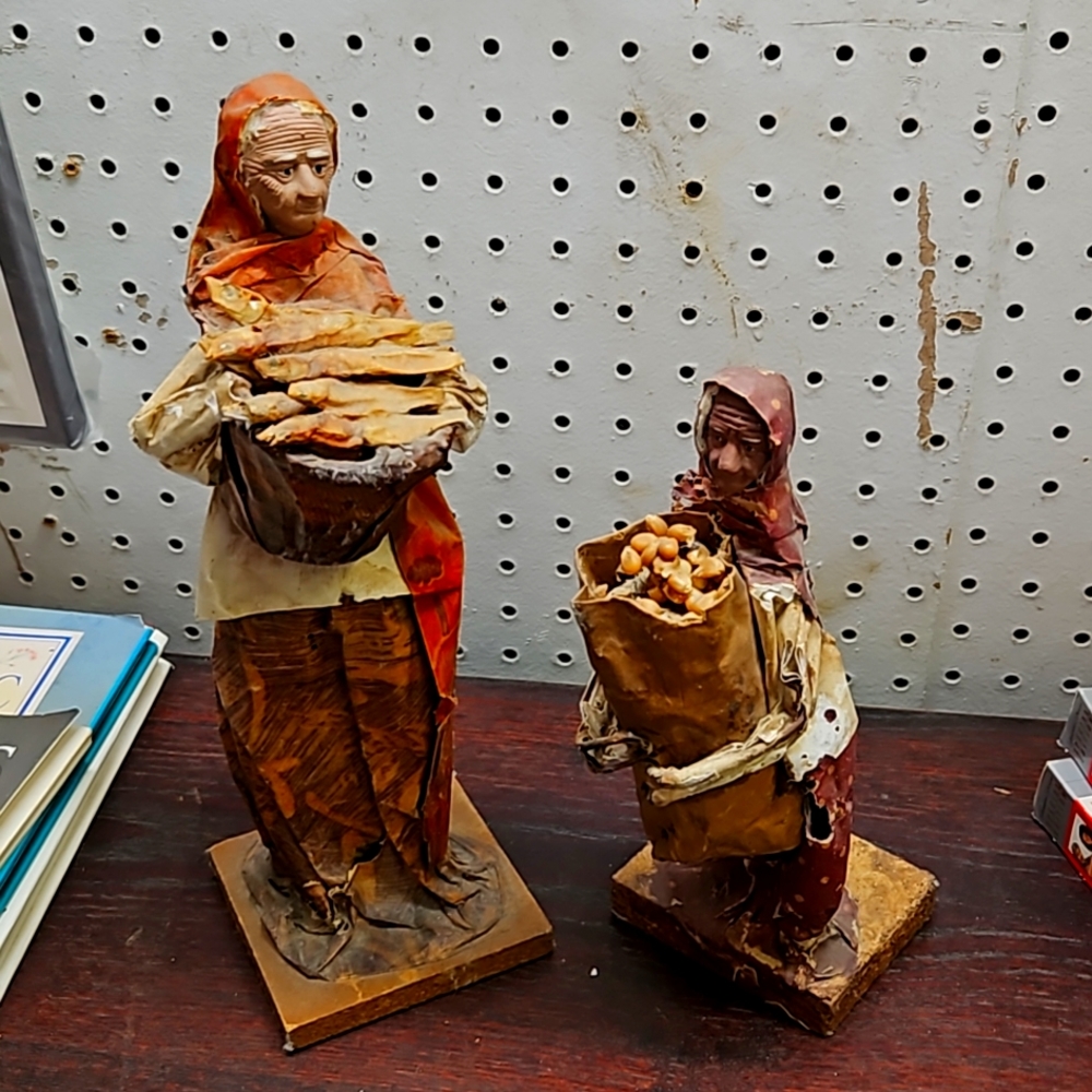 Paper mache figurines
